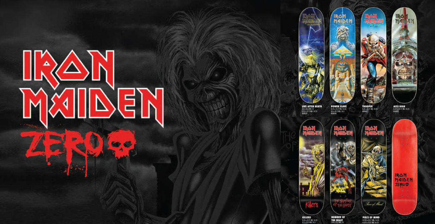 Iron Maiden X Zero Skateboards – Shredz Shop Skate skateboard iron maiden