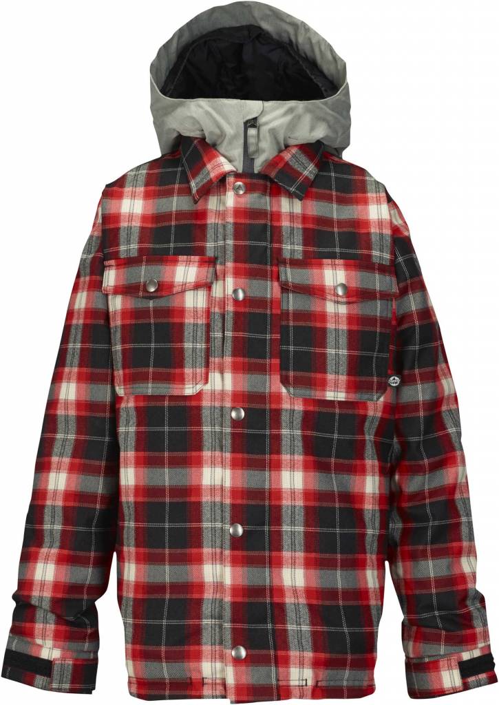 Boys Flannel Snowboarding Jacket Killtec Boys Blue Plaid Full Zip