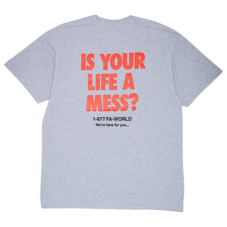 Fucking Awesome Life A Mess T-Shirt (Grey)