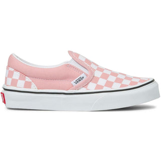 Vans Checkerboard Slip On Shoes (Powder Pink/True White)