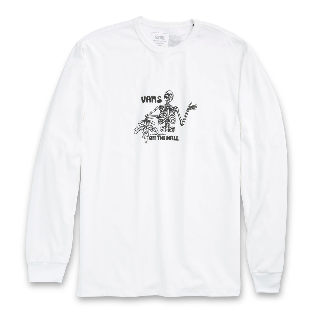 Skate Off L/S Vans – Shredz Shop The Skate Wall (White) T-Shirt Classic
