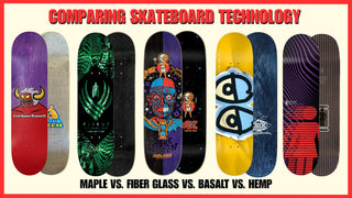 Comparing Skateboard Technology : Hemp vs Carbon Fibre vs Basalt vs Maple