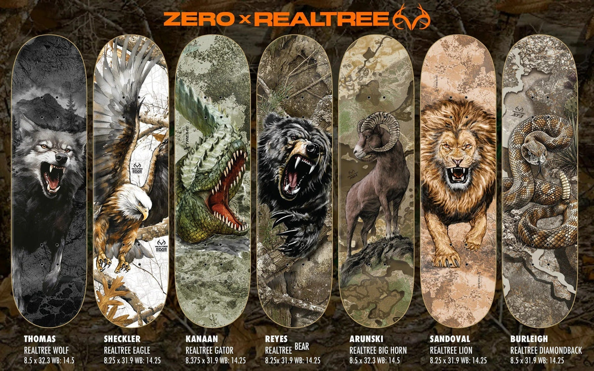 Zero x Realtree Camo Skateboard Decks | Limited Pro Models – Shredz ...