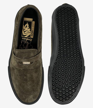 Vans Beatrice Style 53 Skate Slip On Shoes (Dark Olive)
