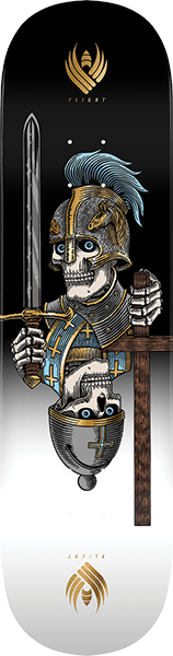 PWL/P CORRIGAN CHESS SKULLS DECK-8.42 BLK/WHT