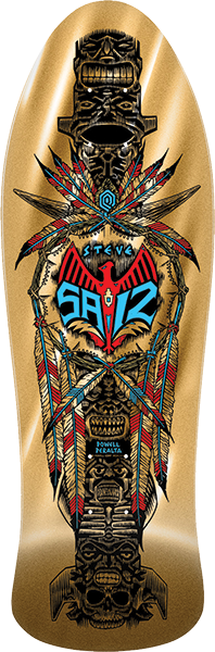 Powell Peralta Saiz Totem Gold Foil Deck (10.0)