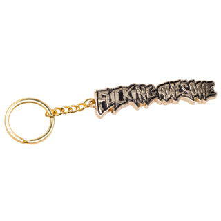 Fucking Awesome Stamp Keychain (Gold)