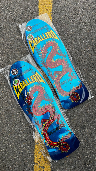 Powell Peralta CAB Chinese Dragon Reissue Aqua Foil Deck