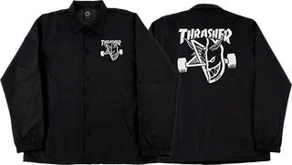 THRASHER SF THRASH AND BURN COACH JACKET XL-BLACK