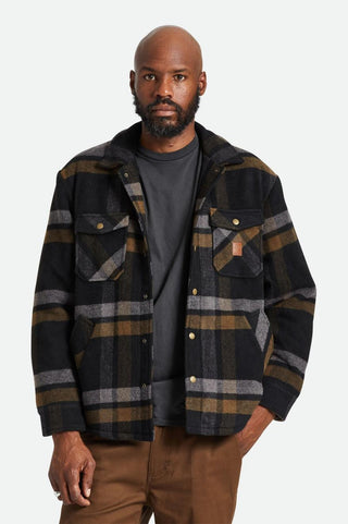 Brixton Durham Sherpa Lined Jacket (Black/Charcoal/Desert Palm)
