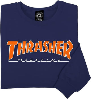 Thrasher Outlined Crewneck (Navy Orange)