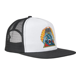 Independent Natas Screaming Panther Trucker Hat (Black/White)