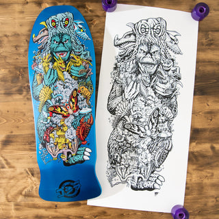 Santa Cruz Godzilla Kaiju Roskopp Deck (10.125x30.2)