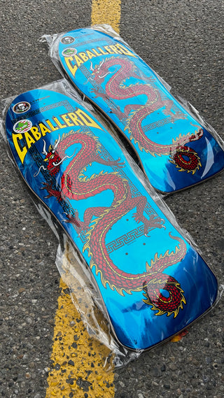 Powell Peralta CAB Chinese Dragon Reissue Aqua Foil Deck