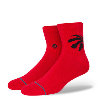 Stance x NBA Raptors Quarter-Crew Socks (Red)
