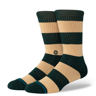Stance NEP Stripe Crew Socks (pine)