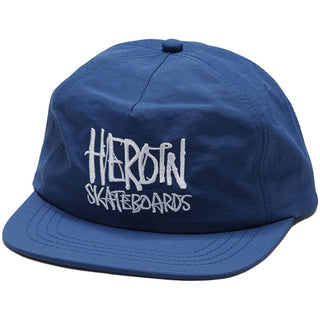 Heroin Script Nylon Snapback (Blue)