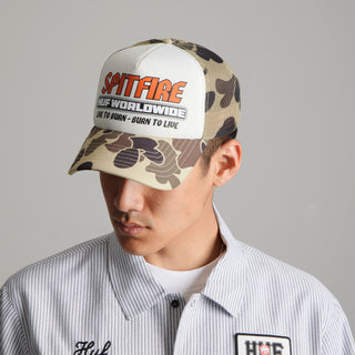 Huf x Spitfire Burn Forever Trucker Hat