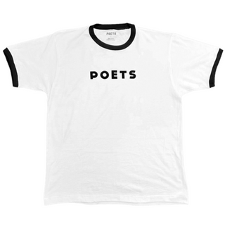 Poets Base Ringer T-Shirt (White)