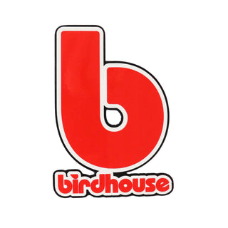 Birdhouse Logo Sticker (Red b)
