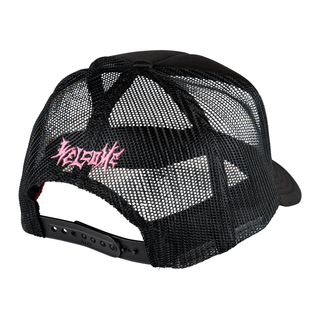 Britney Spears X Welcome Innocent Puff-Print Trucker Hat (Black Pink)