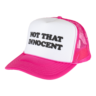 Britney Spears X Welcome Innocent Puff-Print Trucker Hat (Pink White)