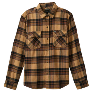 Brixton Bowery L/S Flannel Shirt (Brown/Black)