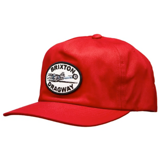 Brixton Dragaway Snapback Hat (Red)