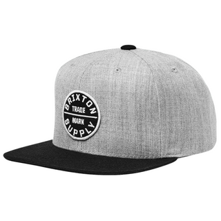 Brixton Oath III Snapback Hat (Grey/Black)