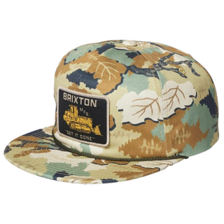 Brixton Irvington Snapback Hat (Leaf Camo)