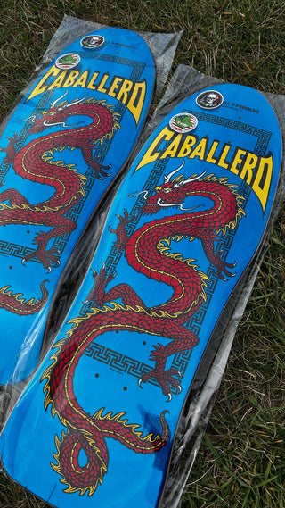 Powell Peralta CAB Chinese Dragon Reissue Aqua Foil Deck