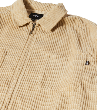 Huf Cornelius Zip Shirt (Oatmeal)