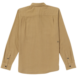 Volcom Caden Solid L/S Shirt (Dark Khaki)