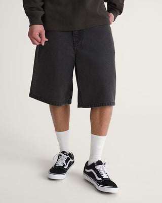 Check-5 Baggy Denim Short (Black)