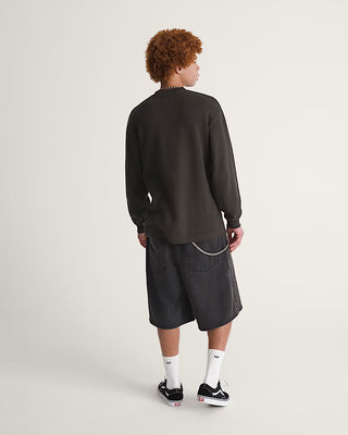 Check-5 Baggy Denim Short (Black)