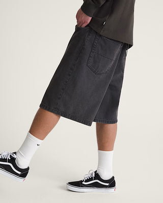 Check-5 Baggy Denim Short (Black)