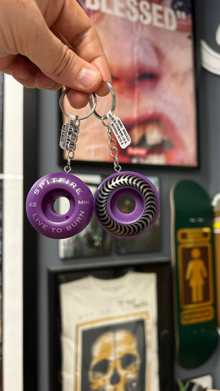 Spitfire Swirl Wheel Keychain