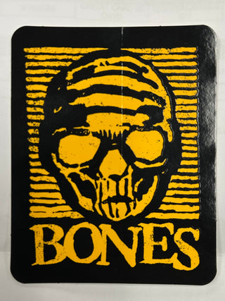 Bones Wheels Black & Gold Sticker