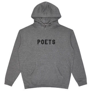 Poets OG Flocked Hoodie (Black/Grey)