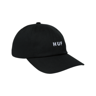 HUF OG 6 Pannel Strapback Hat (Black)