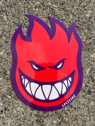 Spitfire Bighead Two Tone Logo Sticker 6"