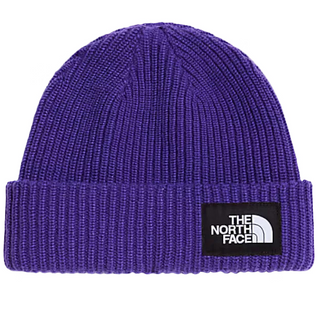 The North Face Logo Box Cuffed Beanie (peak purple)