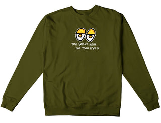 Krooked Two Eyes Fill Heavyweight Crewneck (army)