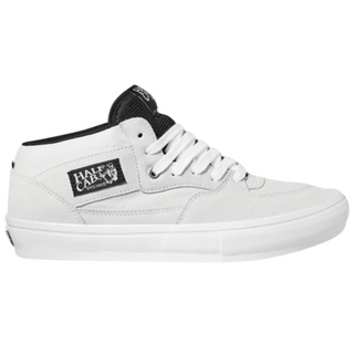 Vans Half Cab Leather Skate Shoes (Blanc De Blanc)