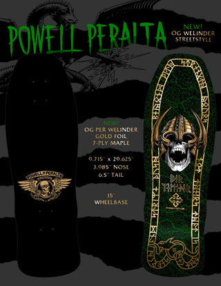 POWELL PERALTA - WELINDER STREETSTYLE '14' (9.625) PRE-BOOK