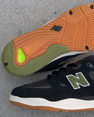 New Balance #1010 Tiago Pro Shoes (Black/Green)