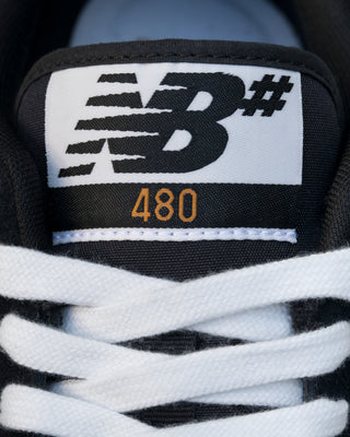 New Balance #480 (Black/White) Wide