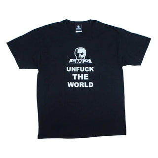 Skull Skates Unfuck The World T-shirt