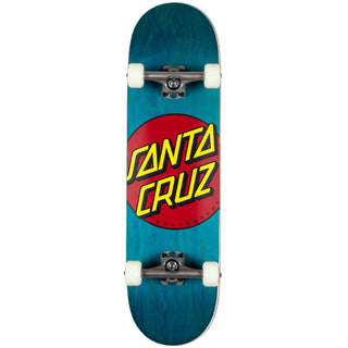 Santa Cruz Classic Dot Full Complete (8.5) Teal Woodgrain