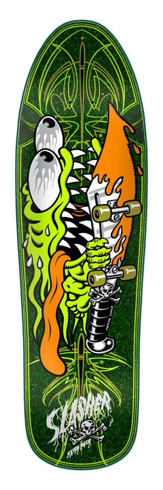 Santa Cruz Meek Pinstripe Slasher Green Deck (9.23)